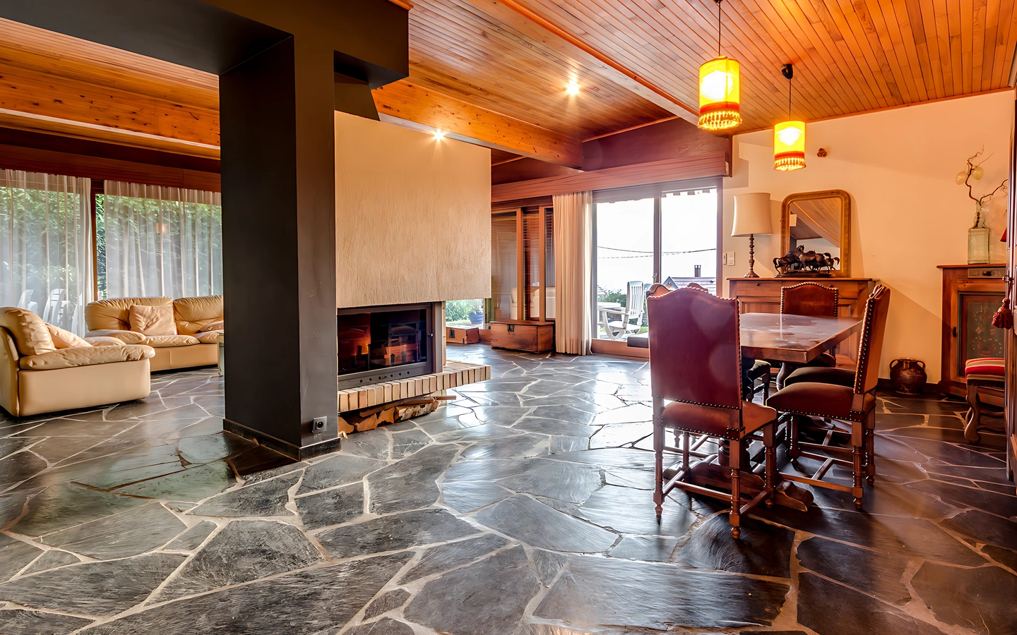 salon ouvert salle à manger